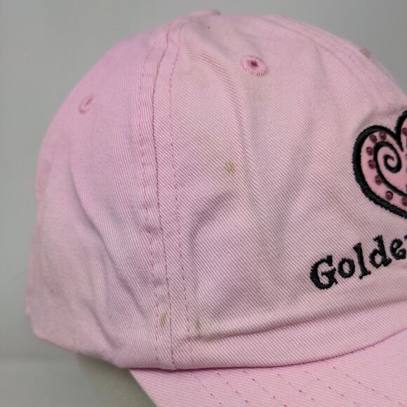 Golden Nugget Slideback Hat Pink OSFA Adjustable Embroidered Rhinestone - Picture 5 of 11